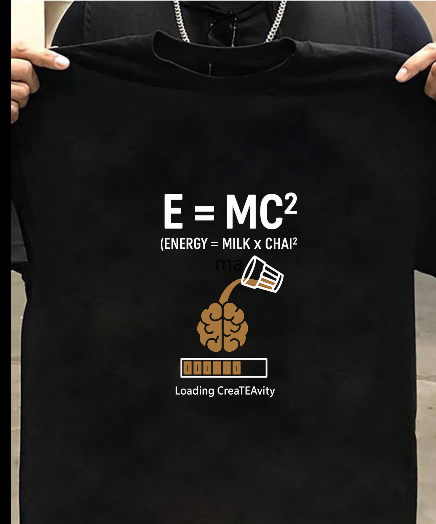 E = MC² Chai Edition | Funny Chai Lover T-Shirt for Creative Minds